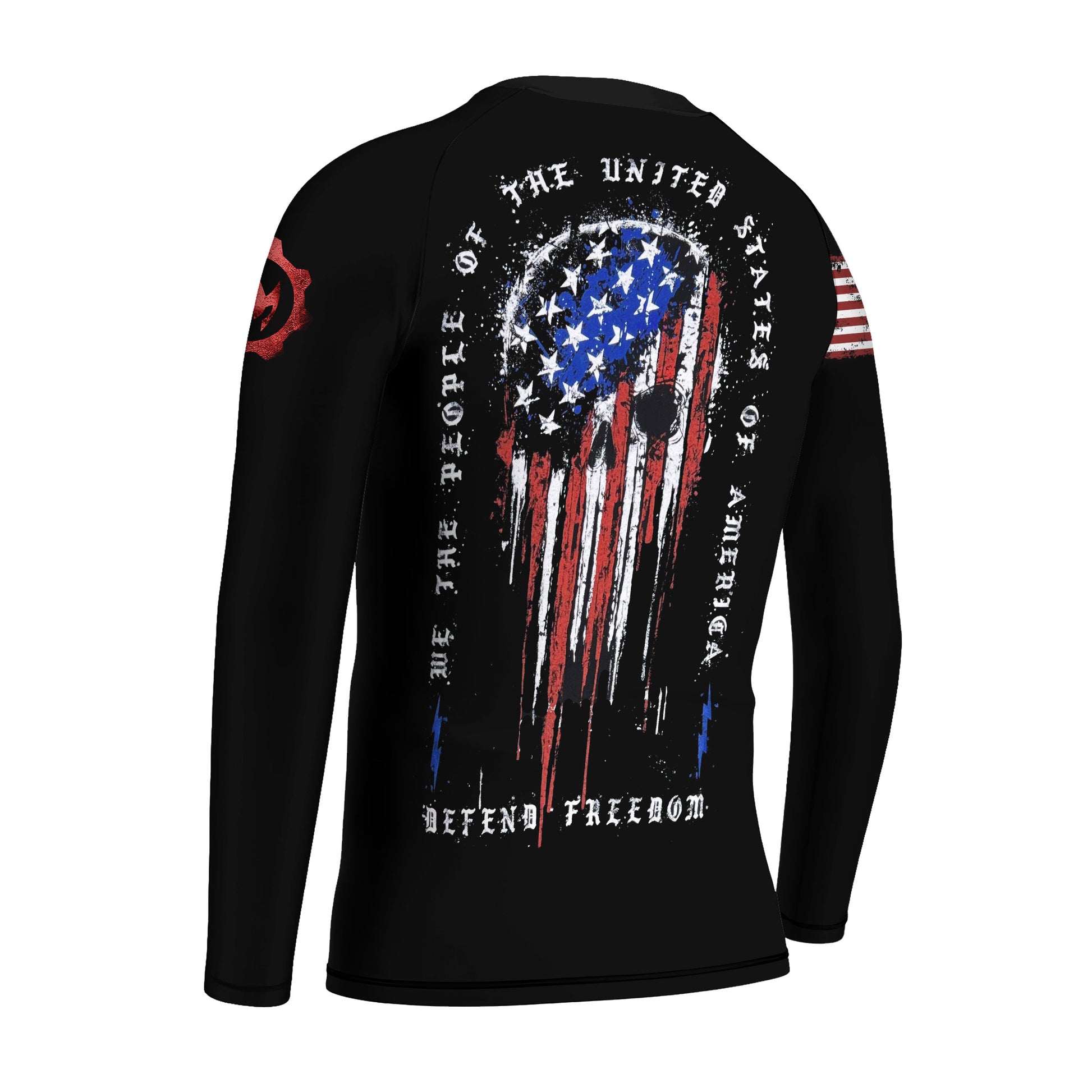 Defend Freedom Skull Kids Rash Guard
