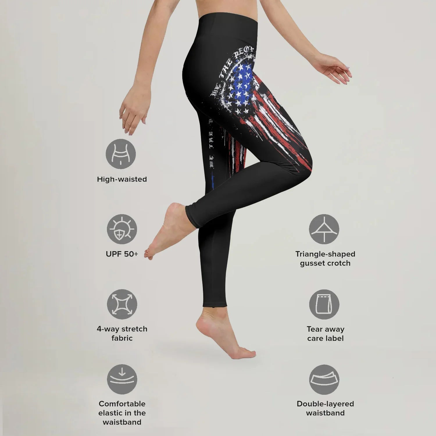 Defend Freedom Skull Leggings