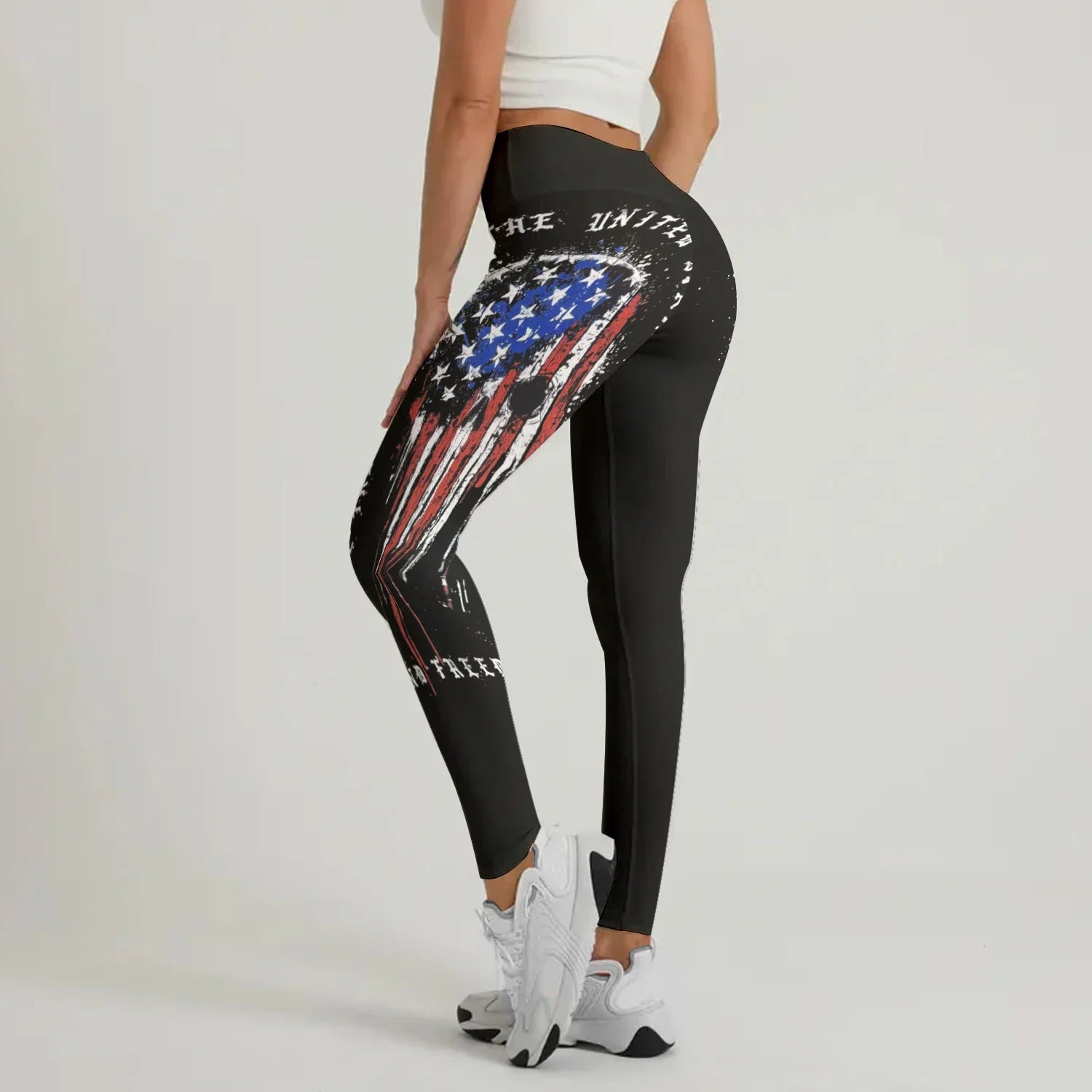 Defend Freedom Skull Leggings