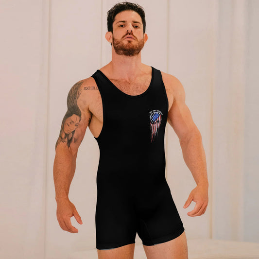 Defend Freedom Skull Wrestling Singlets