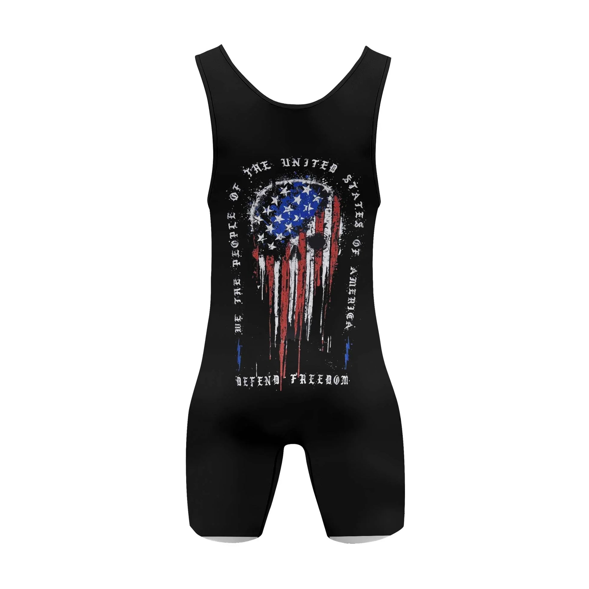 Defend Freedom Skull Wrestling Singlets