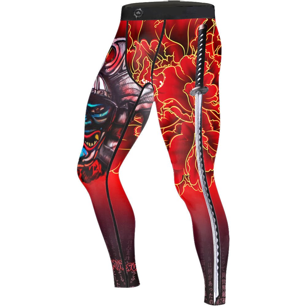 Devil Samurai Men's Compression Leggings - BattleFitGear