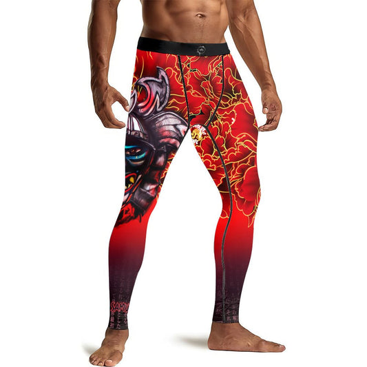 Devil Samurai Men's Compression Leggings - BattleFitGear