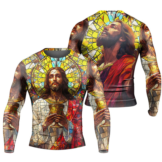 Divine Covenant Men's Long Sleeve Rash Guard