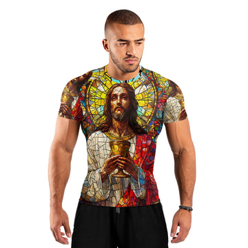 Divine Covenant Men's Short Sleeve Rash Guard