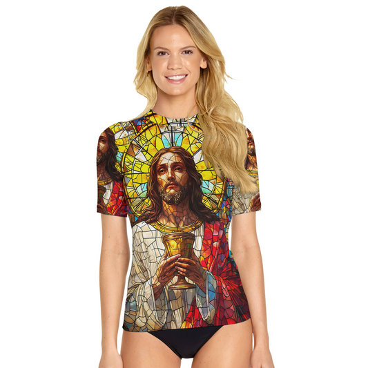 Divine Covenant Women's Short Sleeve Rash Guard