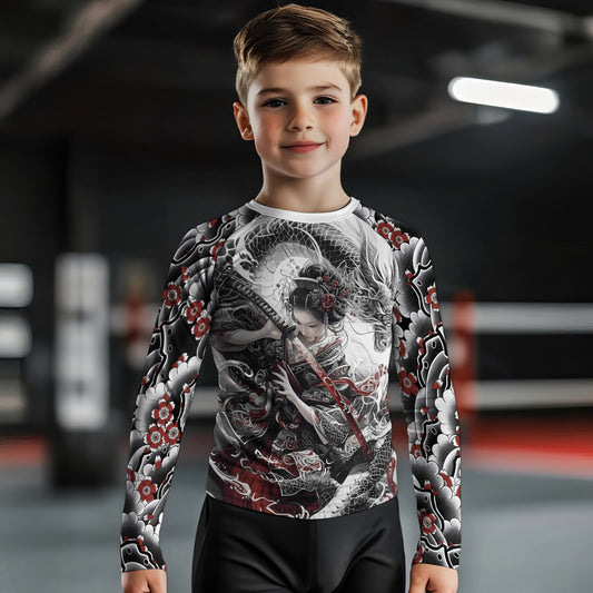 Dragon Geisha Kids Rash Guard