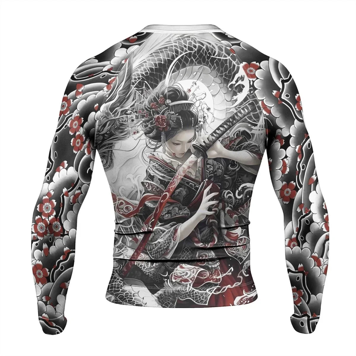 Dragon Geisha Men's Long Sleeve Rash Guard | Optimal Performance