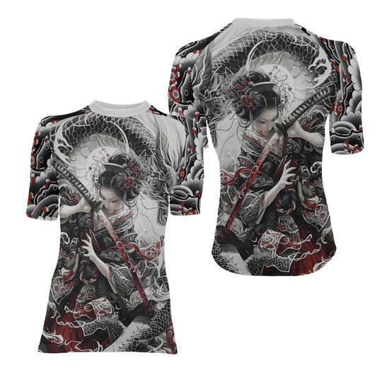 Dragon Geisha Women's Short Sleeve Rash Guard