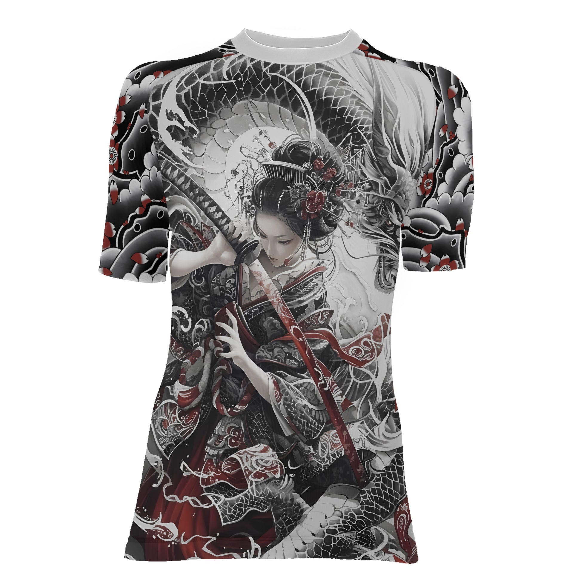 Dragon Geisha Women's Short Sleeve Rash Guard