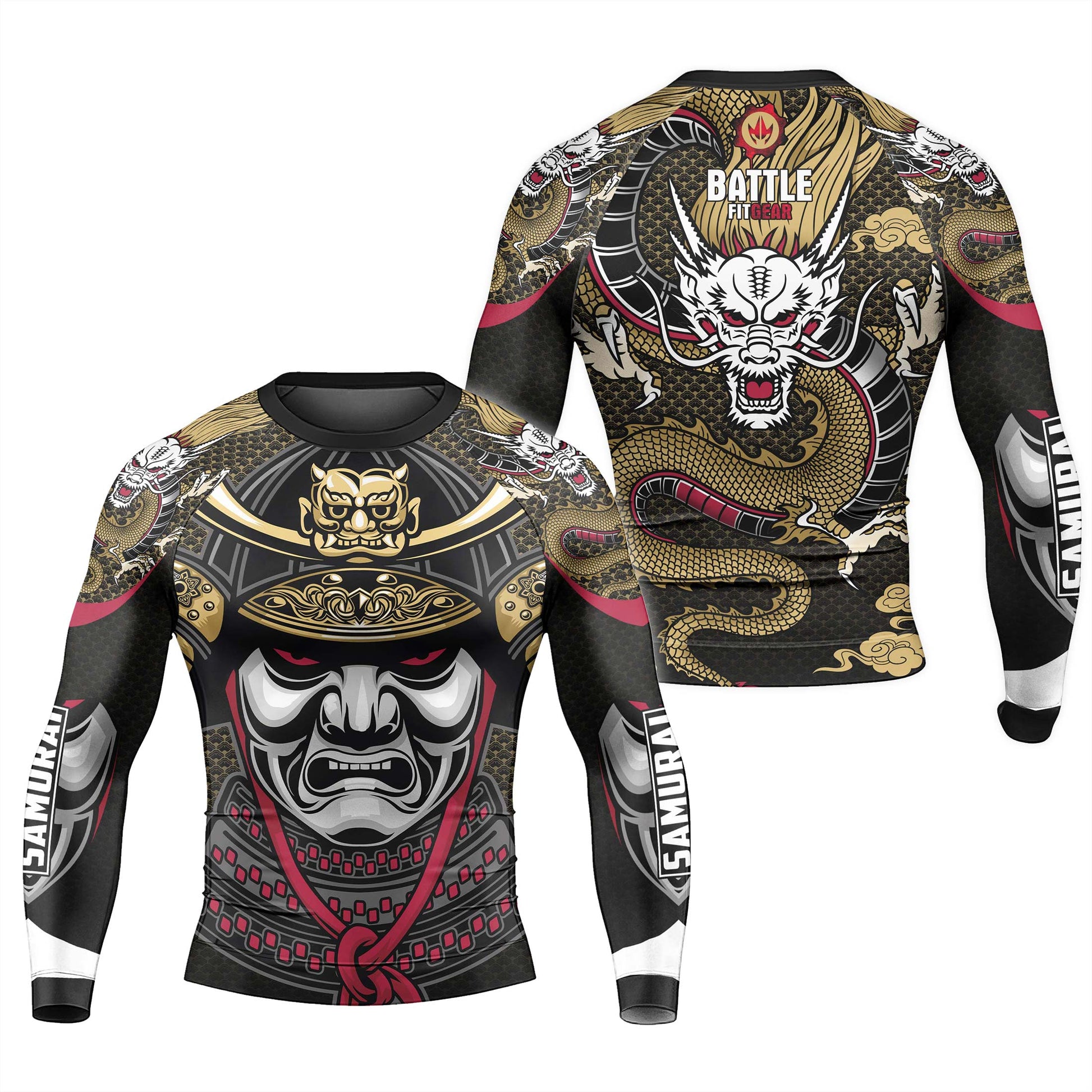 Dragon Shogun Men's Long Sleeve Rash Guard
