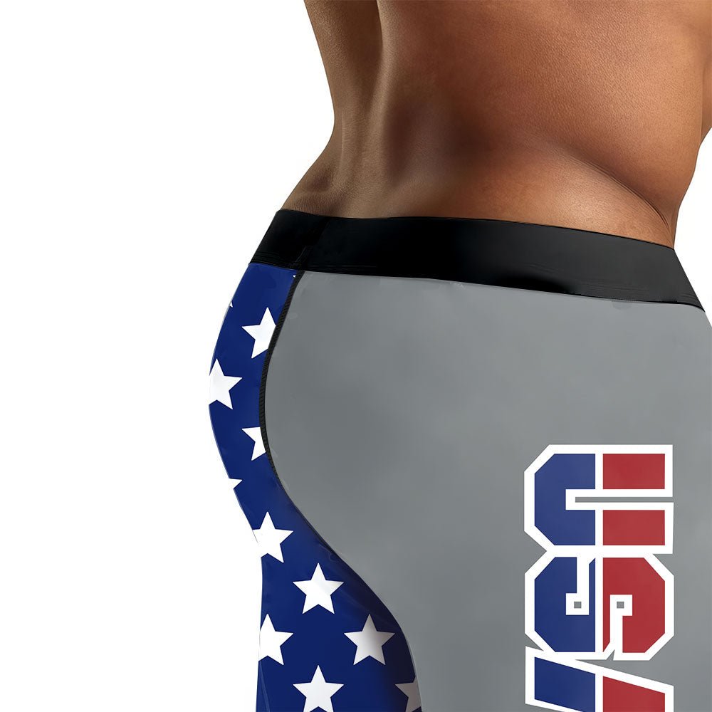 Eagle Symbol Of America Men's Compression Leggings - BattleFitGear