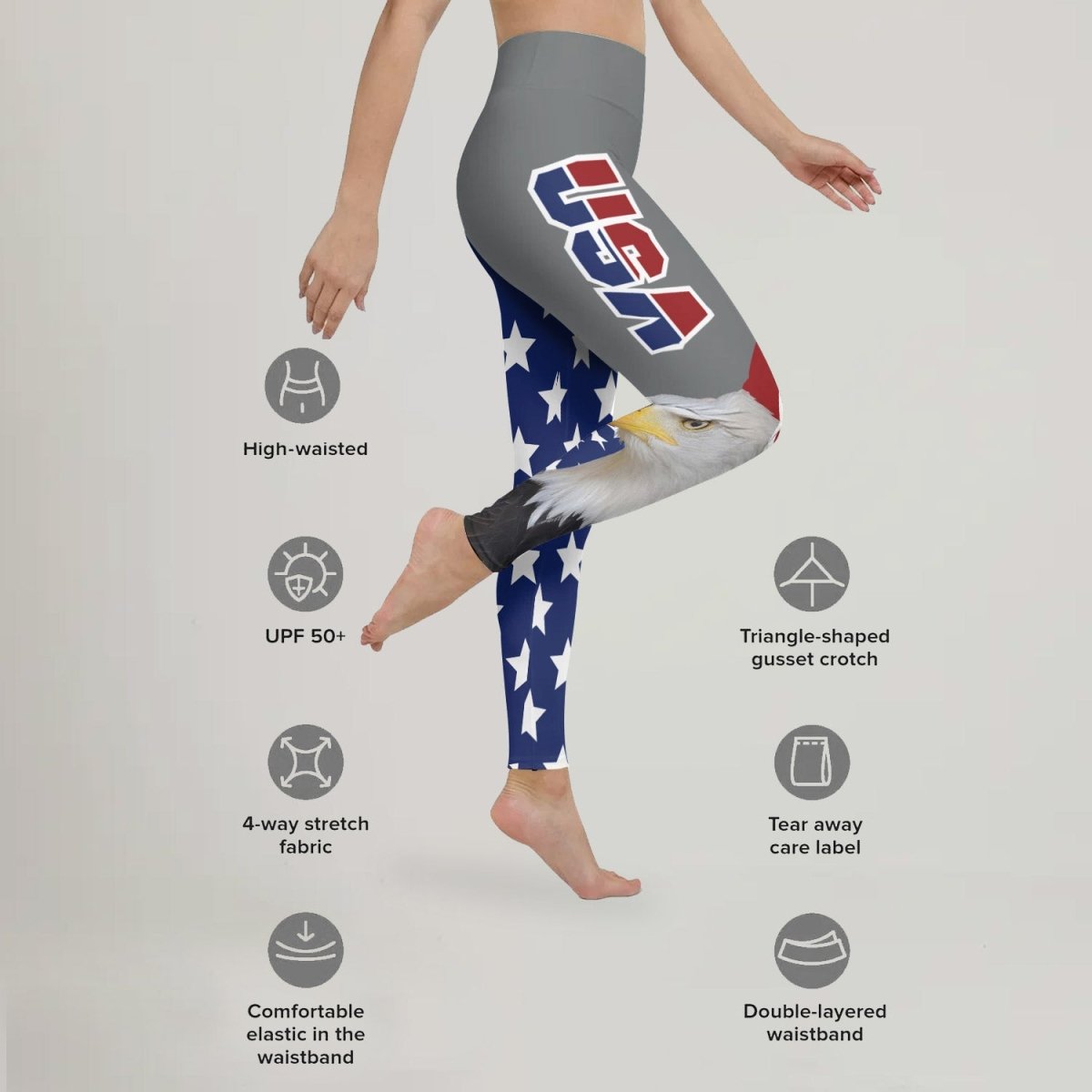 Eagle Symbol Of America Leggings - BattleFitGear