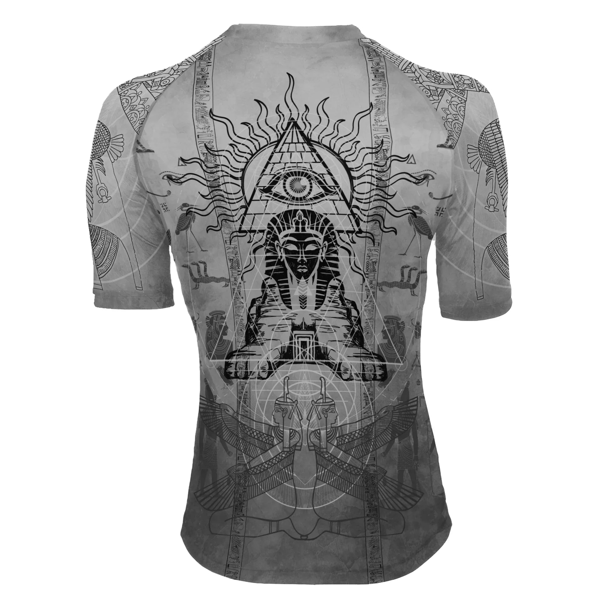 Egypt Mythology Sphinx Women's Short Sleeve Rash Guard