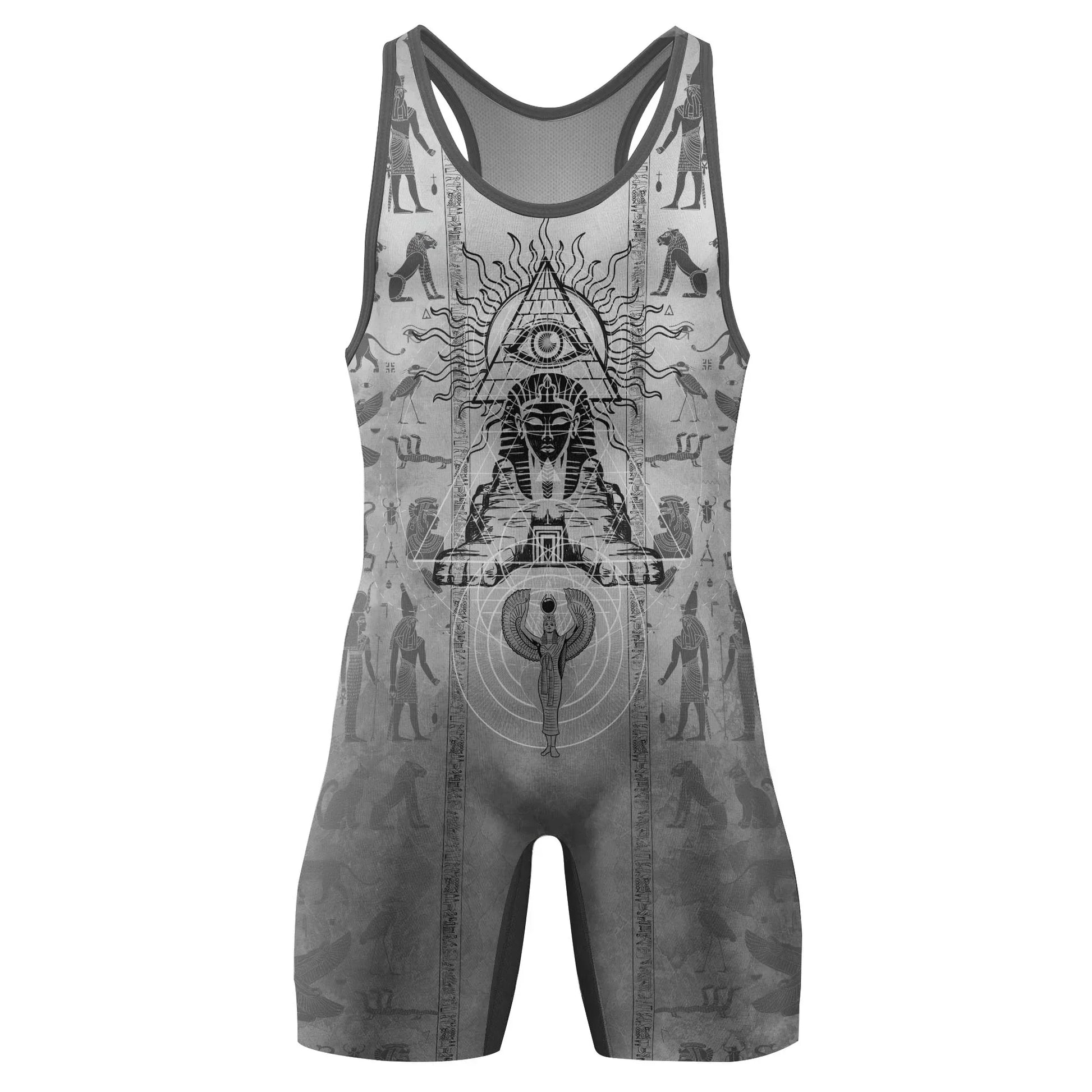 Egypt Mythology Sphinx Wrestling Singlets