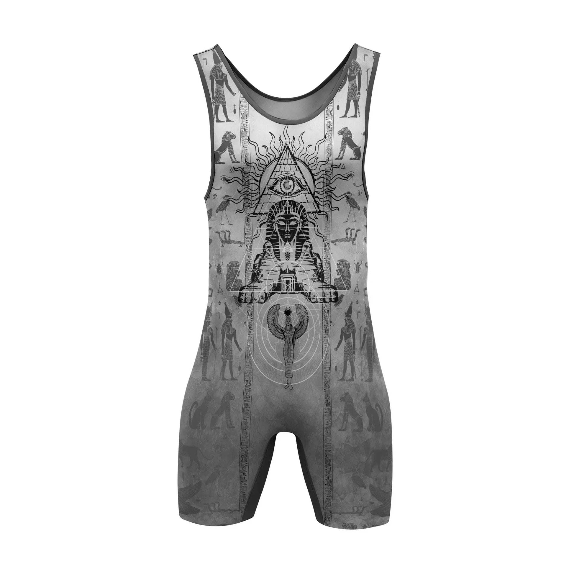 Egypt Mythology Sphinx Wrestling Singlets