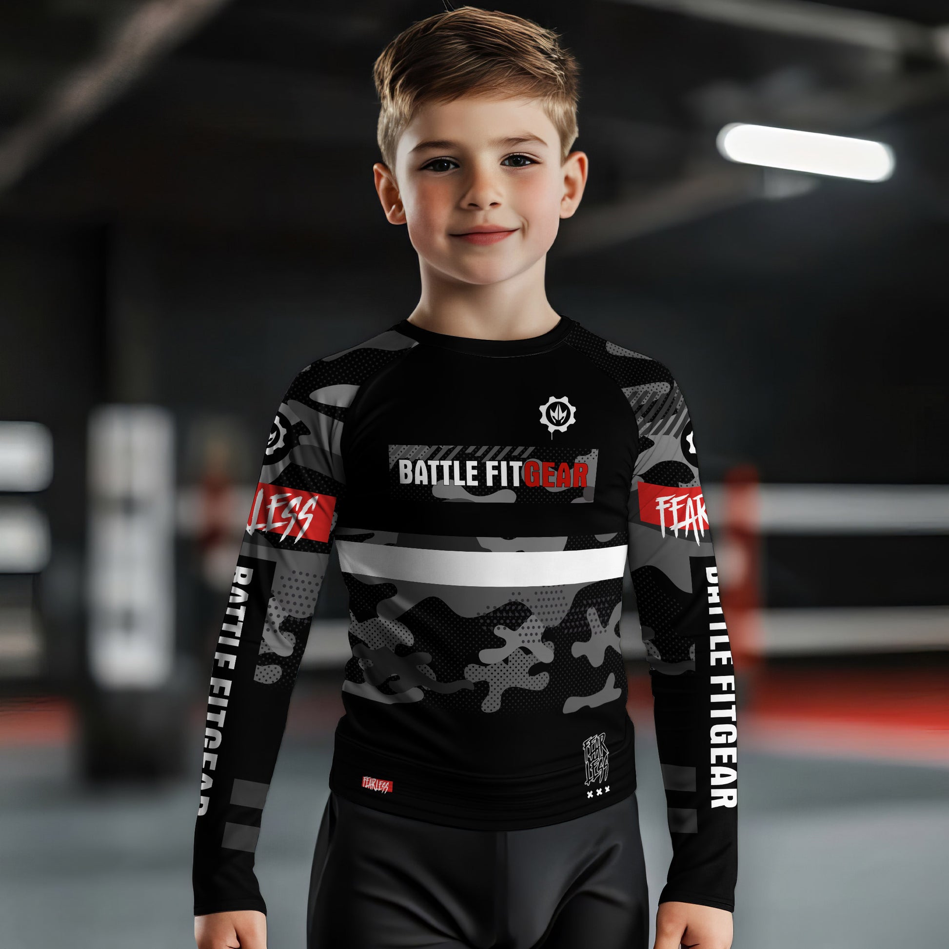 Fear Less Kids Rash Guard