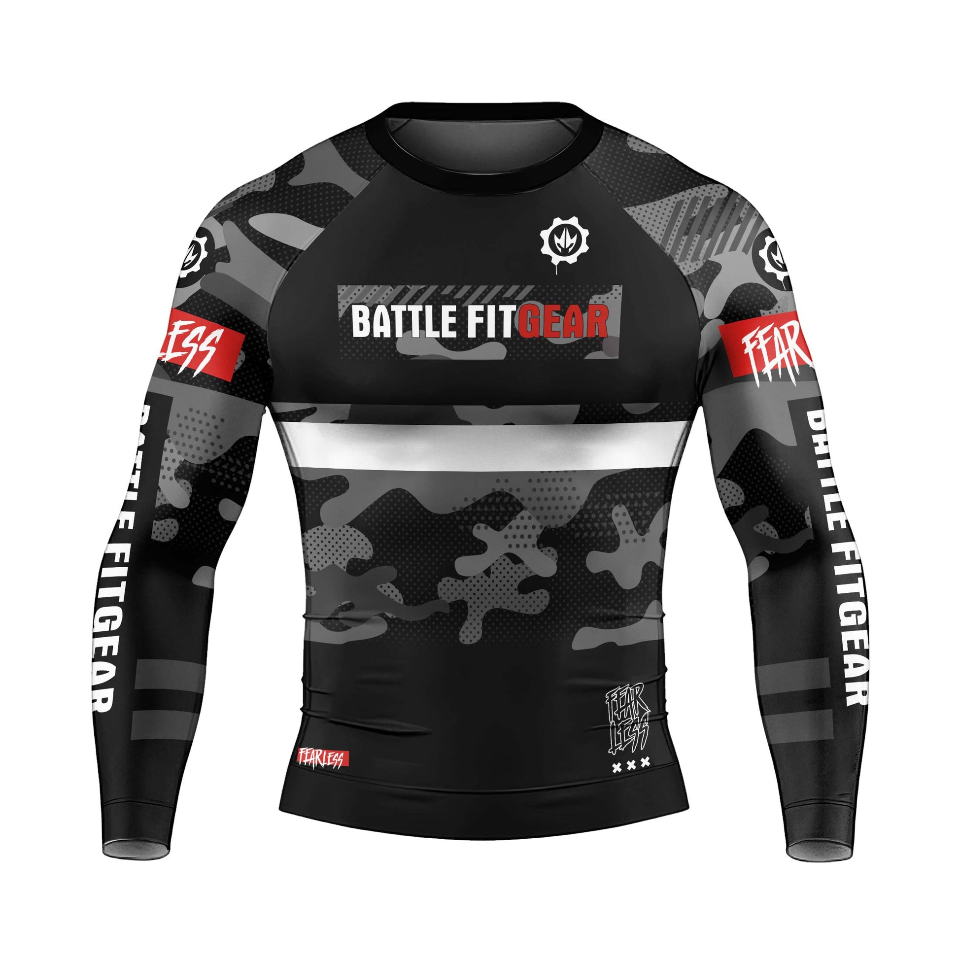 Fear Less Men's Long Sleeve Rash Guard