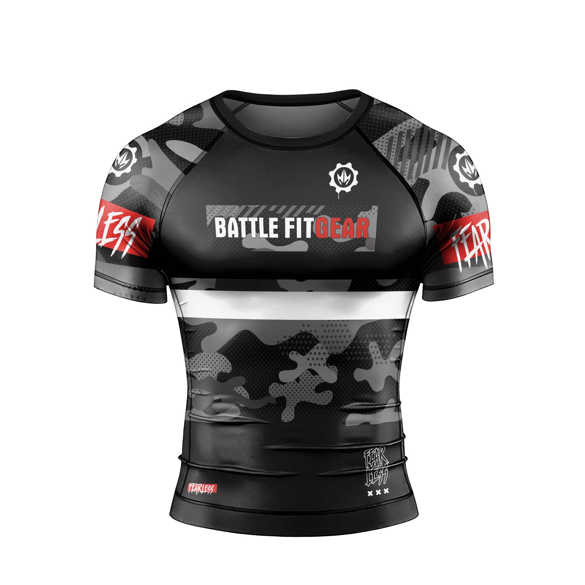 Fear Less Men's Short Sleeve Rash Guard