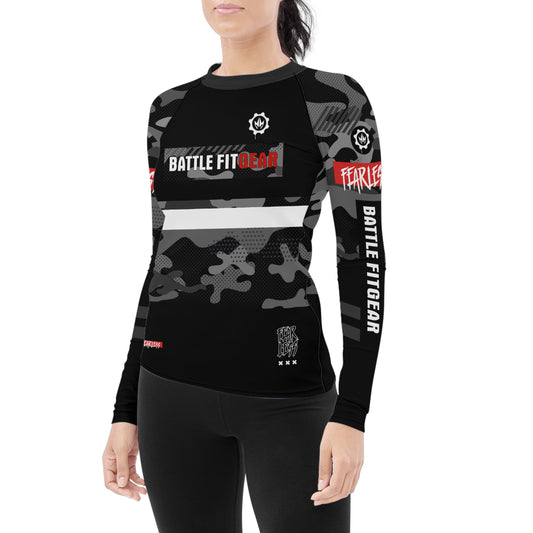 Fear Less Women's Long Sleeve Rash Guard