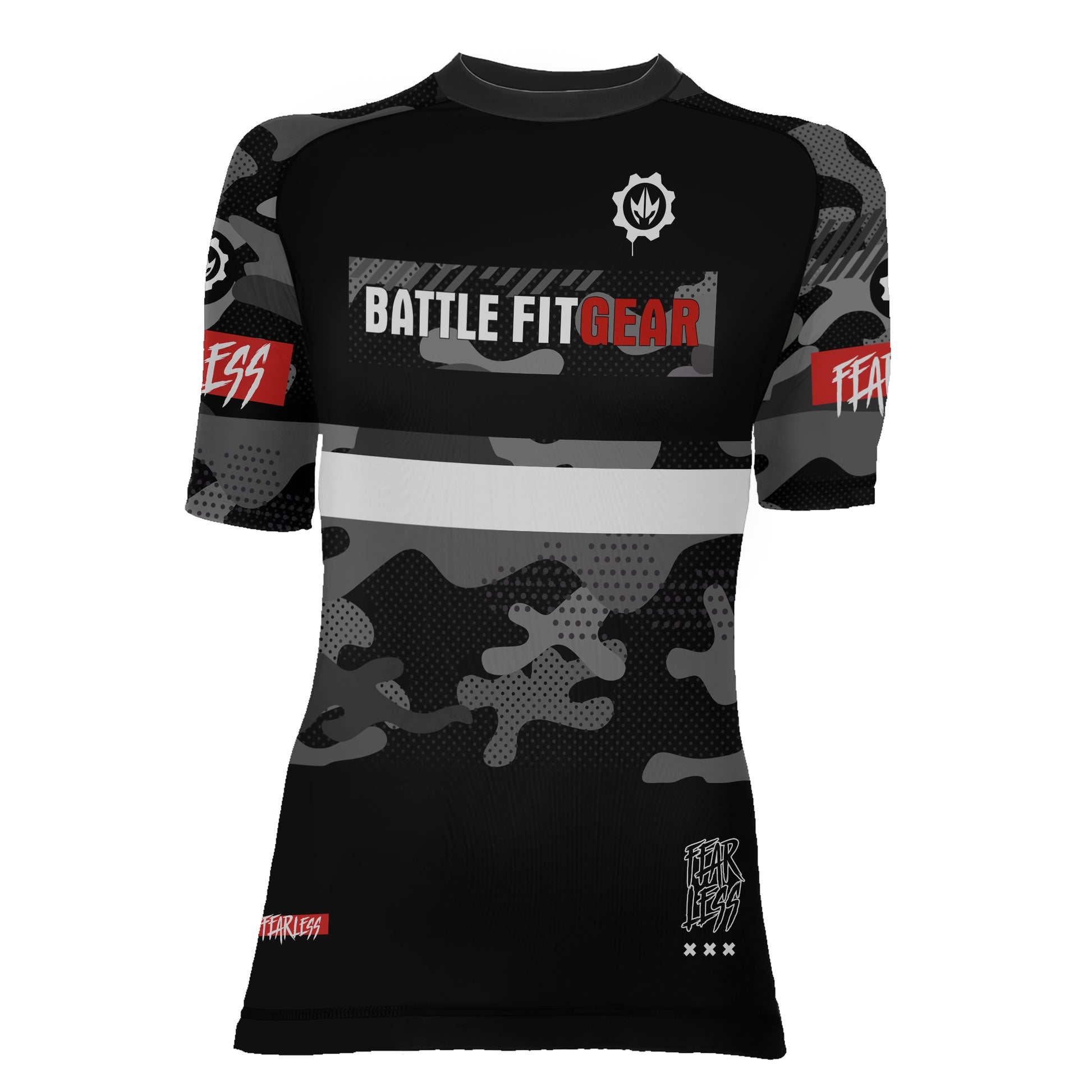 Fear Less Women's Short Sleeve Rash Guard