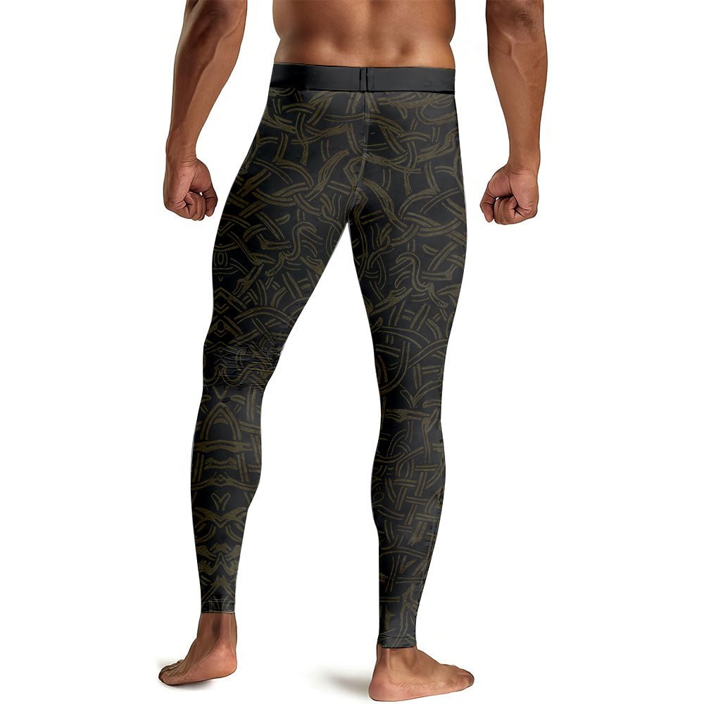 Fenrir Norse Wolf Men's Compression Leggings - BattleFitGear