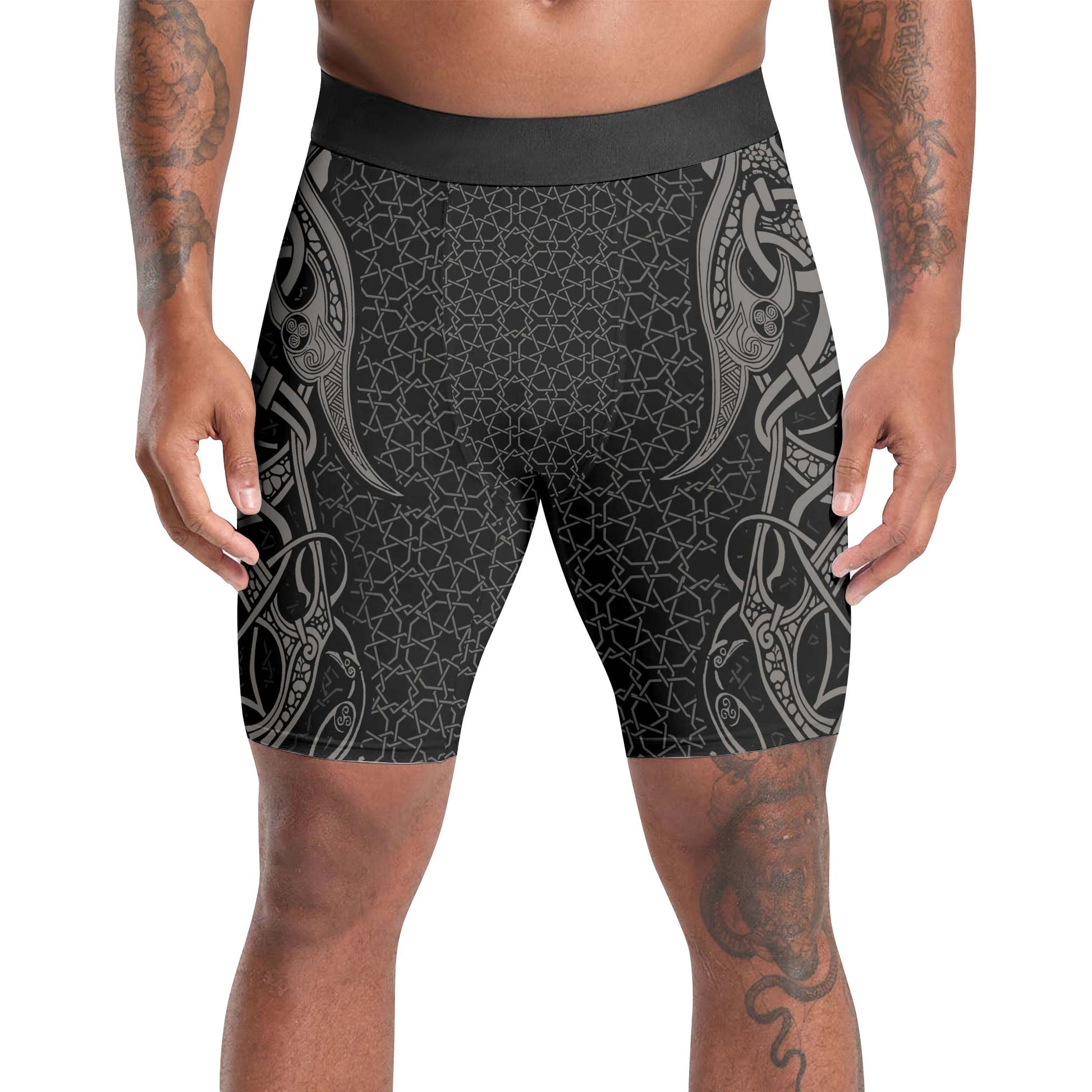 Fenrir Tattoo Viking Compression Shorts