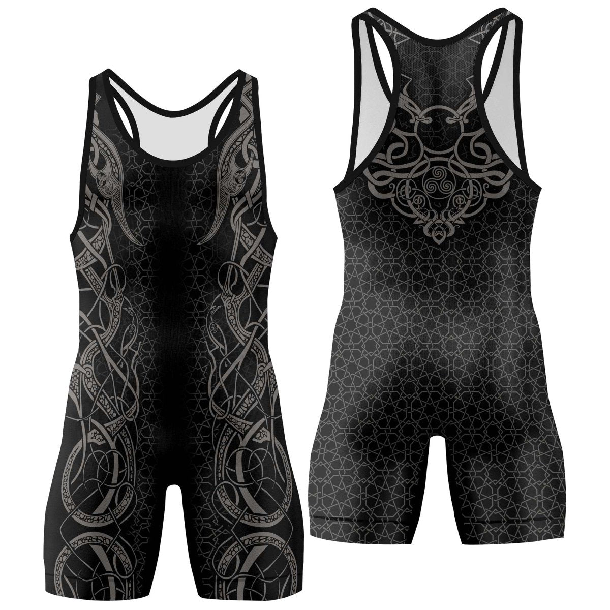 Fenrir Tattoo Viking Wrestling Singlets - BattleFitGear