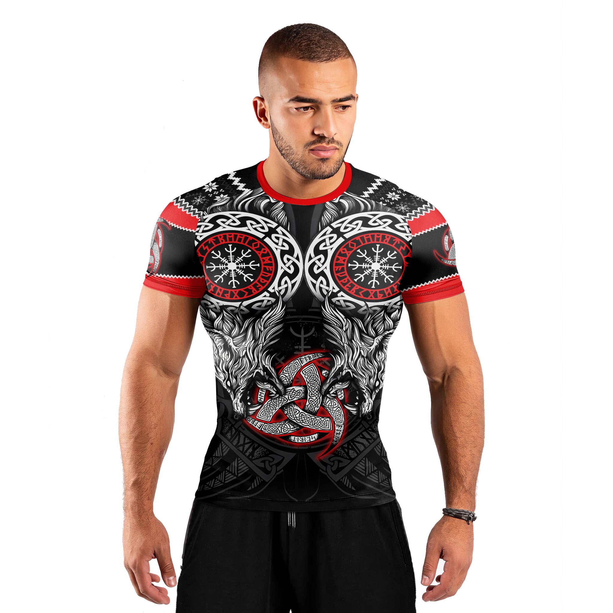 Fenrir Wolve Men's Short Sleeve Rash Guard