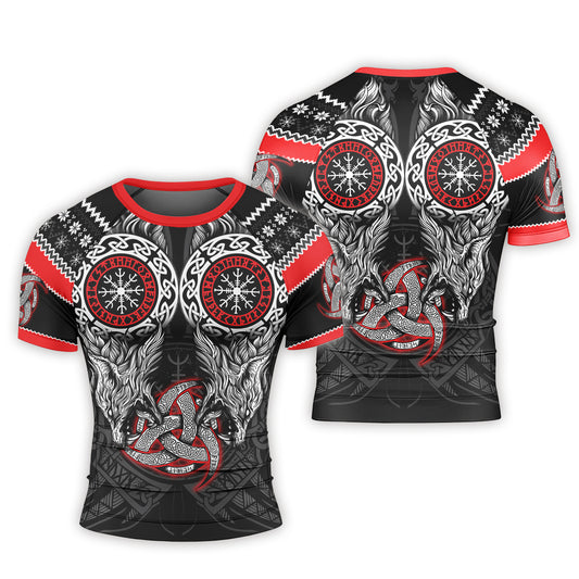 Fenrir Wolve Men's Short Sleeve Rash Guard