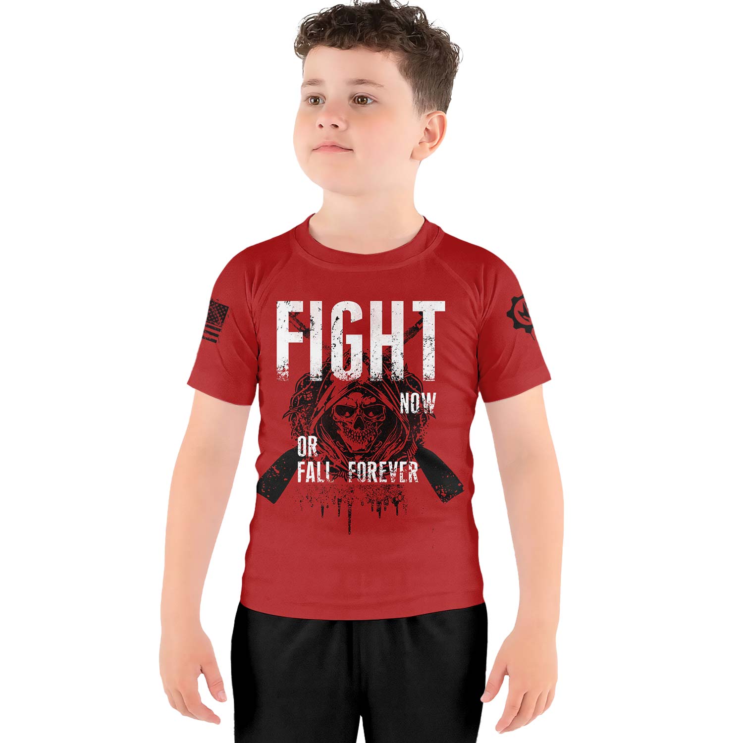 Fight or Fall Kids Rash Guard