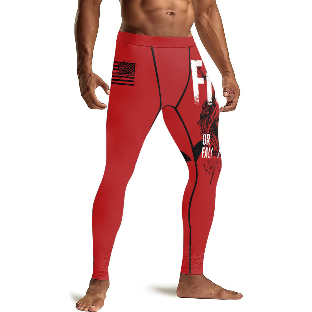 Fight or Fall Men's Compression Leggings