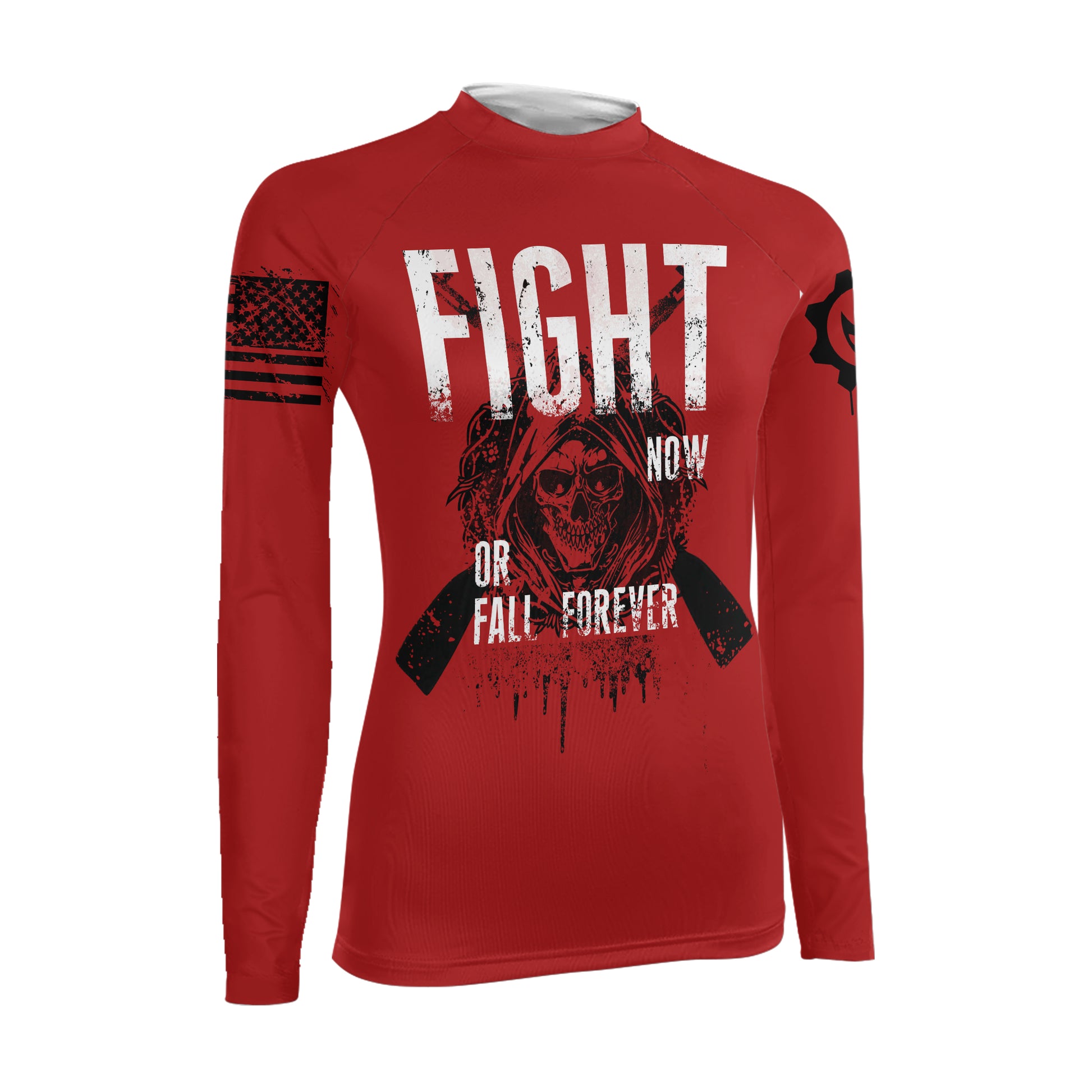 Fight or Fall Women's Long Sleeve Rash Guard