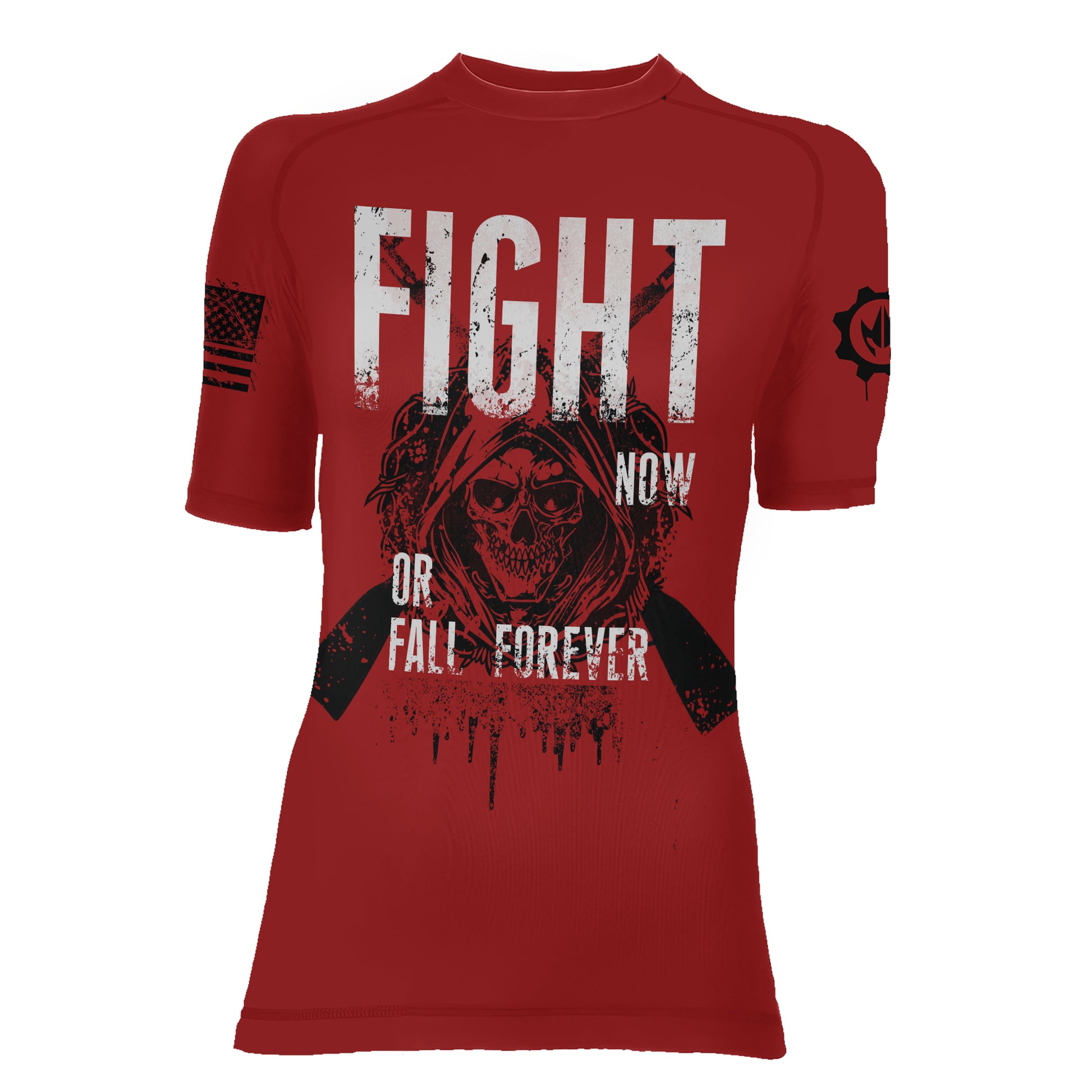 Fight or Fall Women's Short Sleeve Rash Guard
