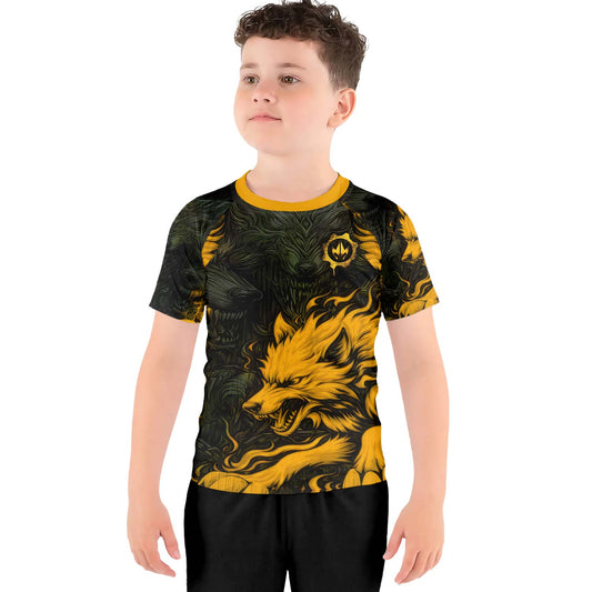 Fire Wolf Kids Rash Guard