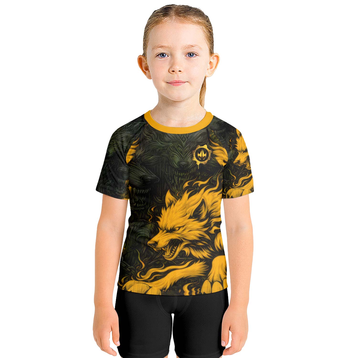 Fire Wolf Kids Rash Guard