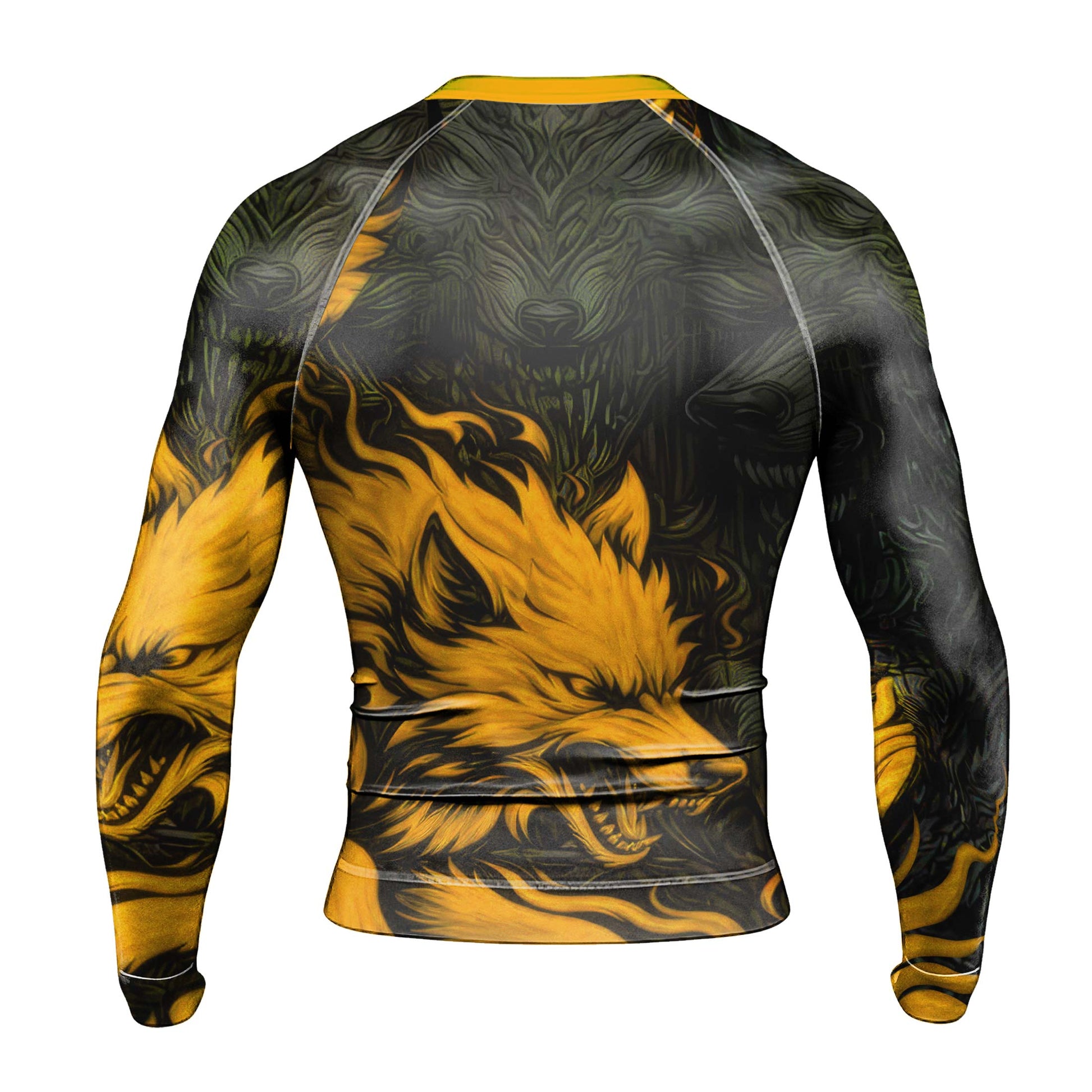 Fire Wolf Men's Long Sleeve Rash Guard