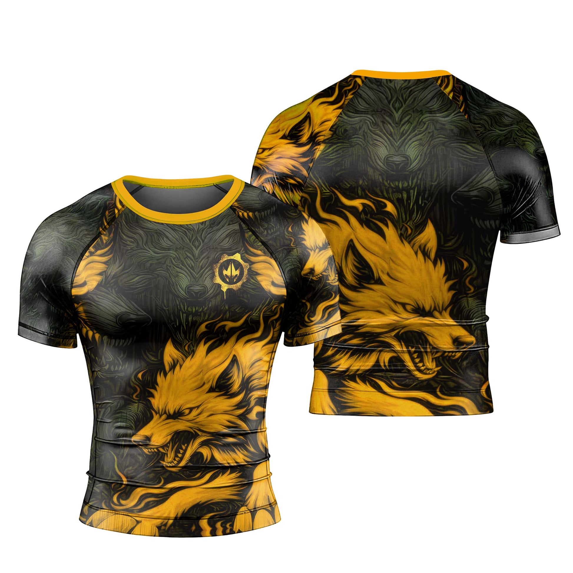 Fire Wolf Men's Short Sleeve Rash Guard