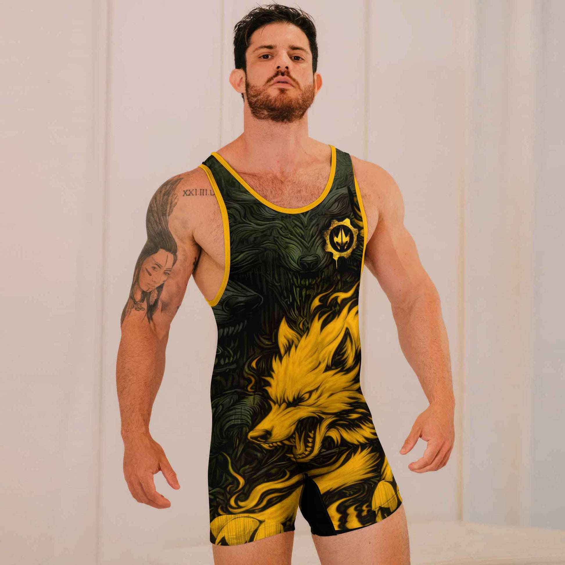 Fire Wolf Wrestling Singlets