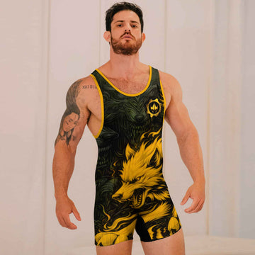 Fire Wolf Wrestling Singlets