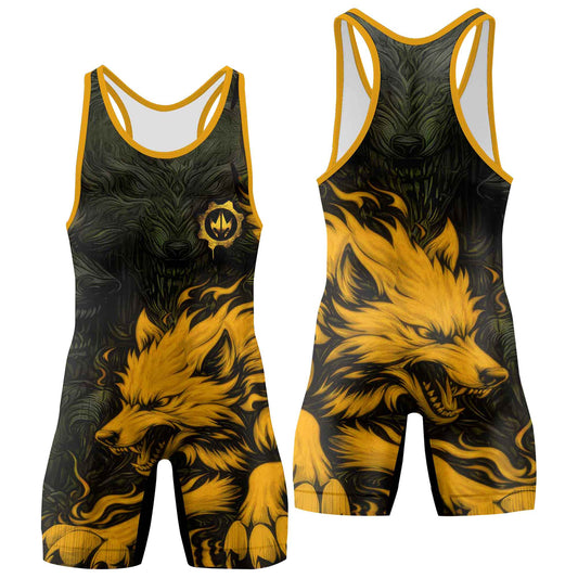 Fire Wolf Wrestling Singlets