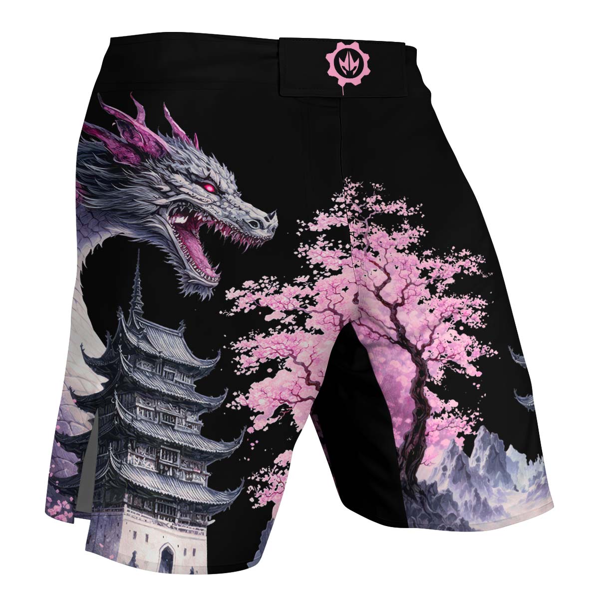 Flower Dragon Fight Shorts