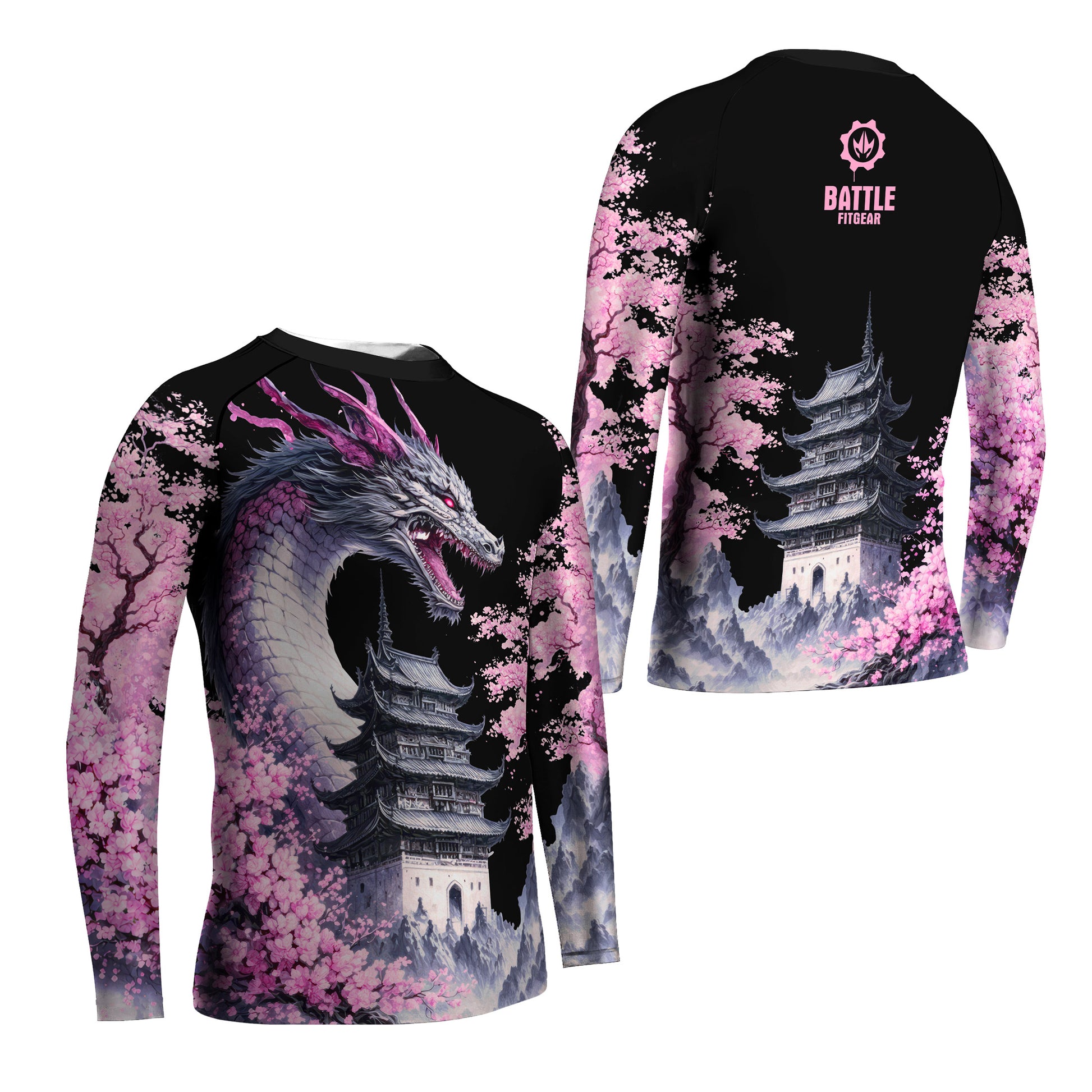 Flower Dragon Kids Rash Guard