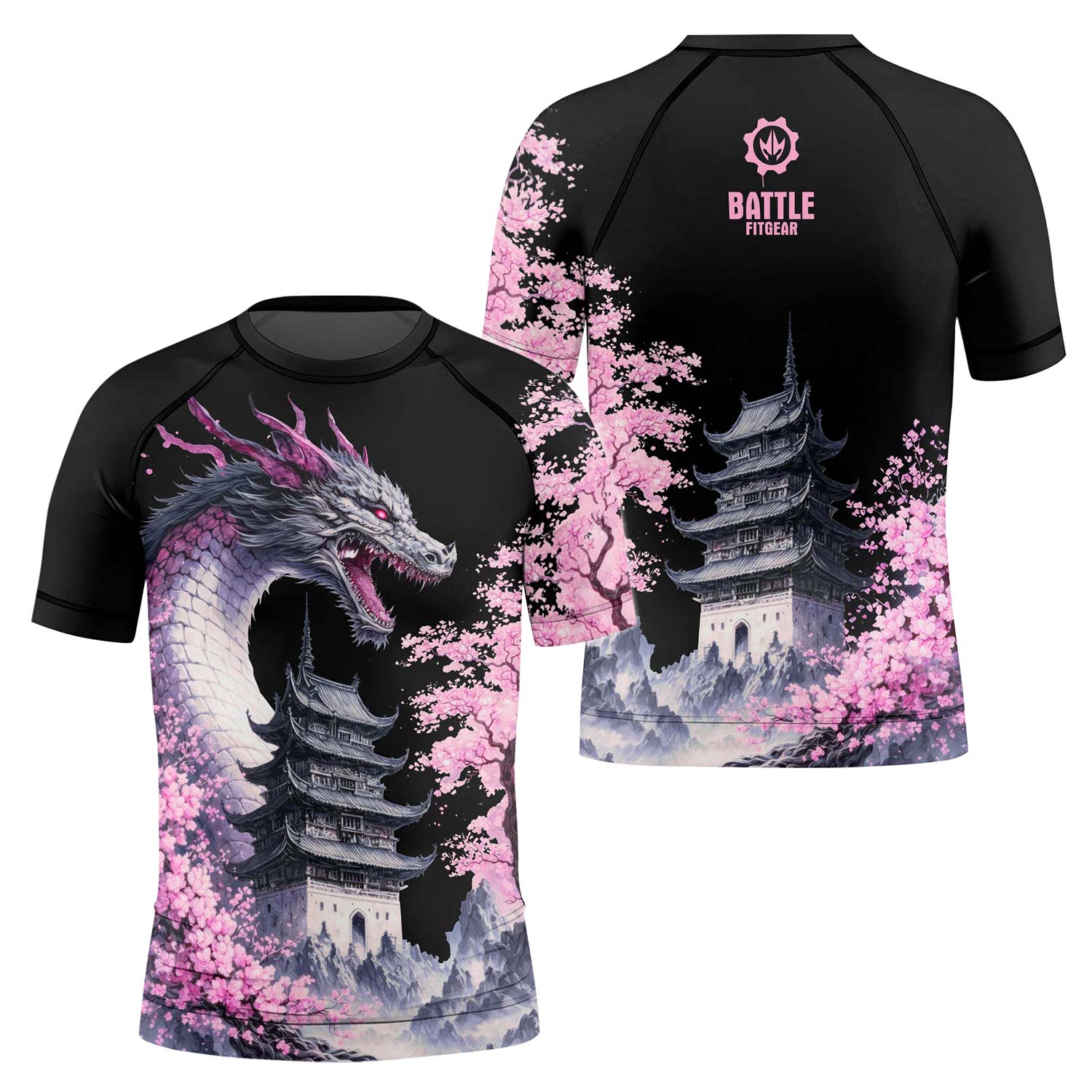Flower Dragon Kids Rash Guard