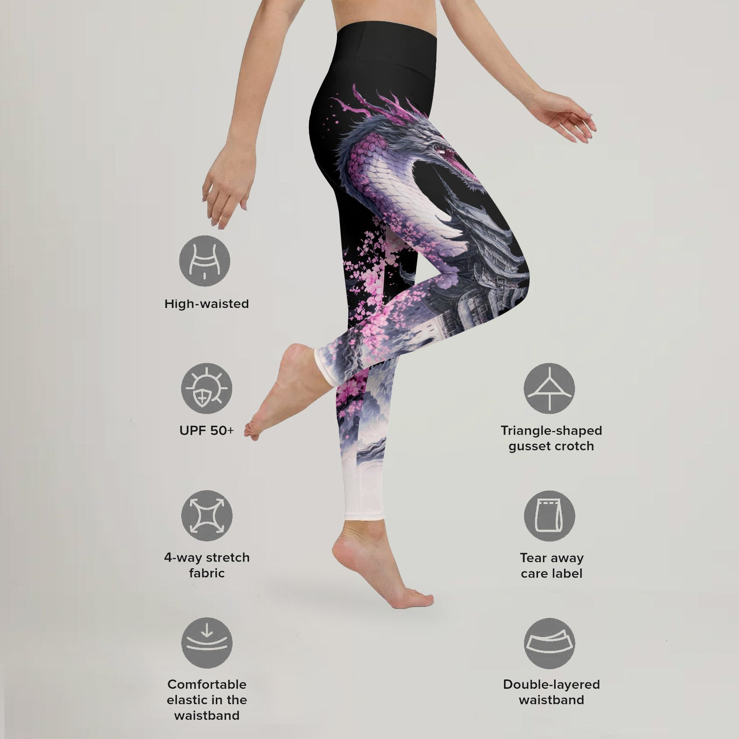 Flower Dragon Leggings