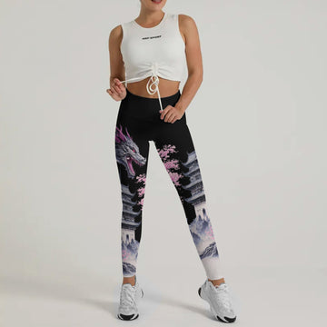 Flower Dragon Leggings