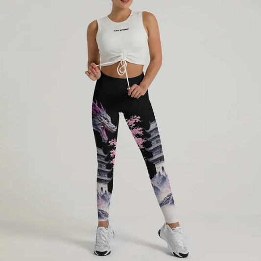 Flower Dragon Leggings