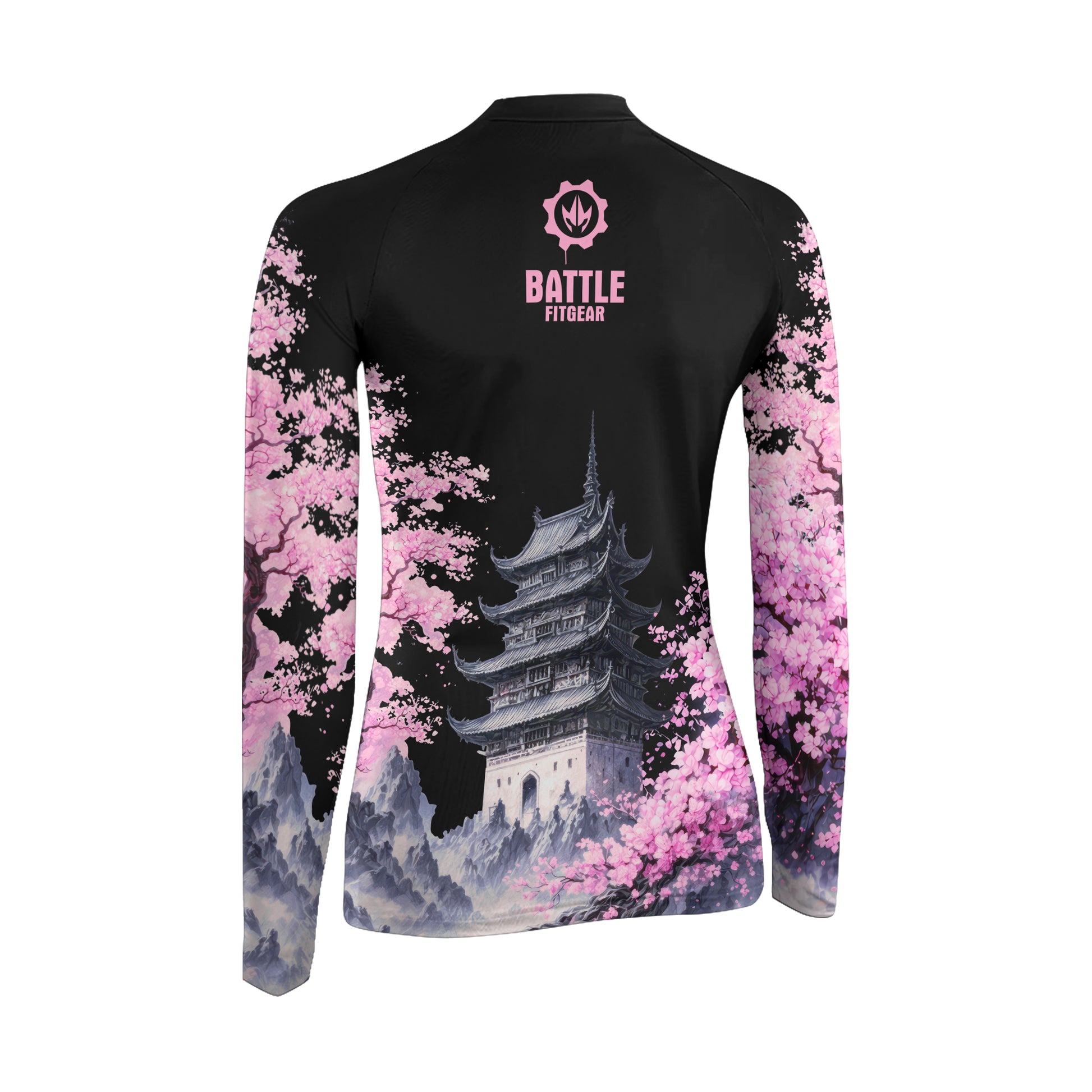 Flower Dragon Women's Long Sleeve Rash Guard