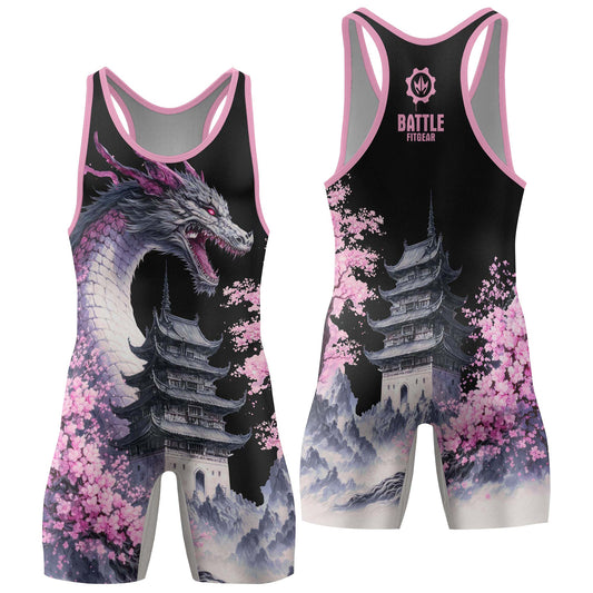 Flower Dragon Wrestling Singlets
