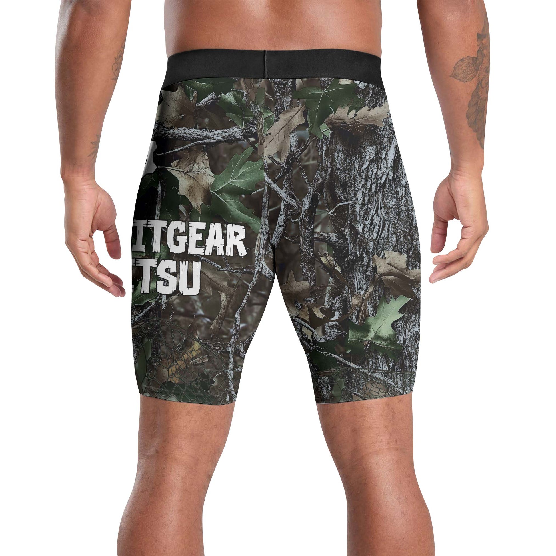 Forest Camouflage Jiu Jitsu Compression Shorts